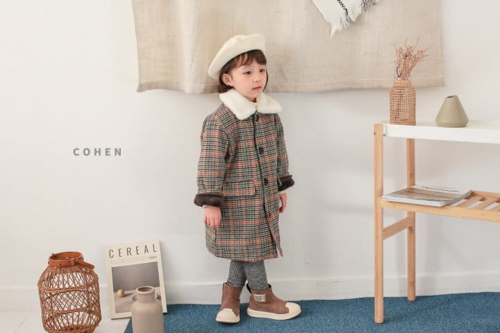 Cohen - Korean Children Fashion - #fashionkids - Check Coat - 6