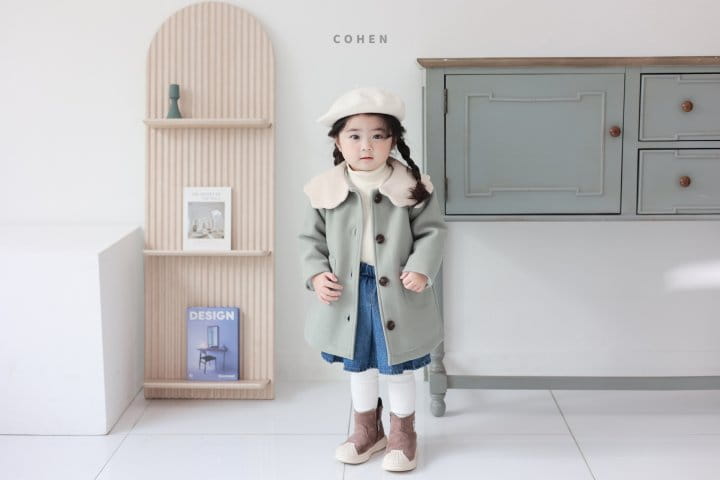 Cohen - Korean Children Fashion - #fashionkids - Clud Collar Coat - 5