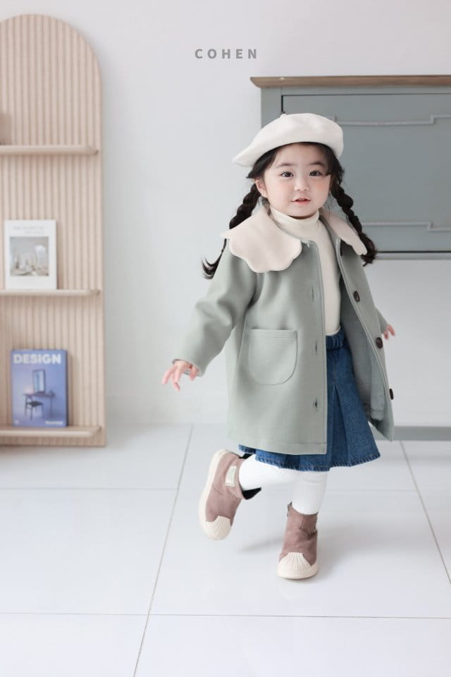 Cohen - Korean Children Fashion - #kidsstore - Clud Collar Coat - 7