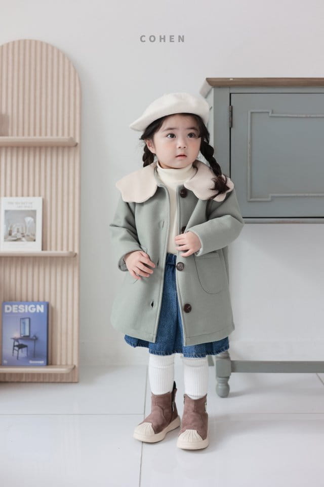 Cohen - Korean Children Fashion - #littlefashionista - Clud Collar Coat - 10