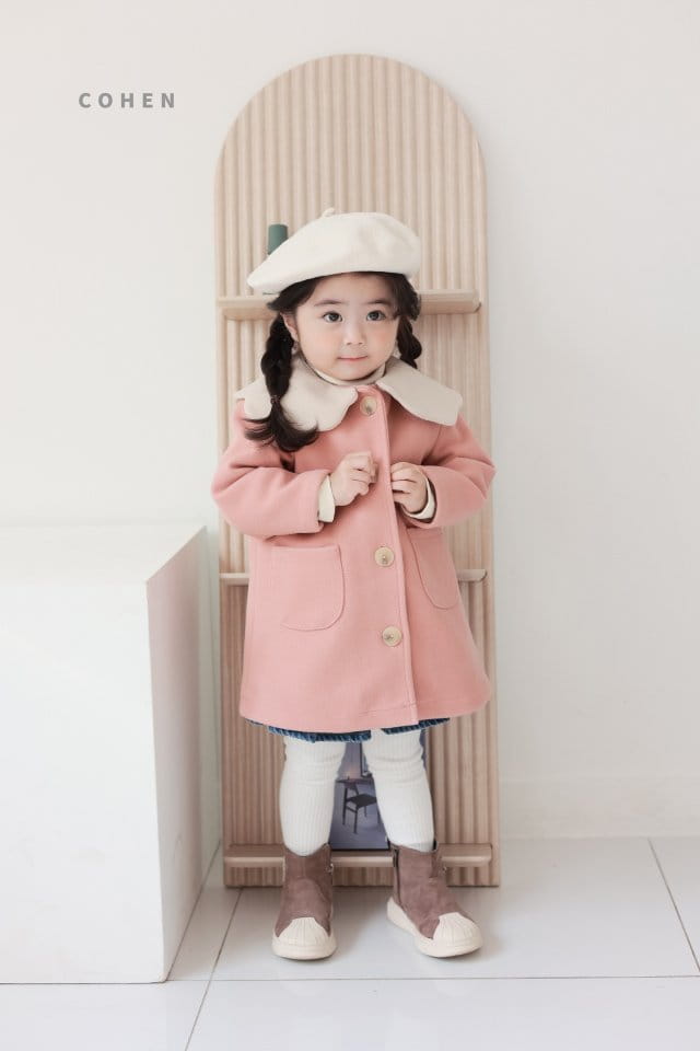 Cohen - Korean Children Fashion - #minifashionista - Clud Collar Coat - 12