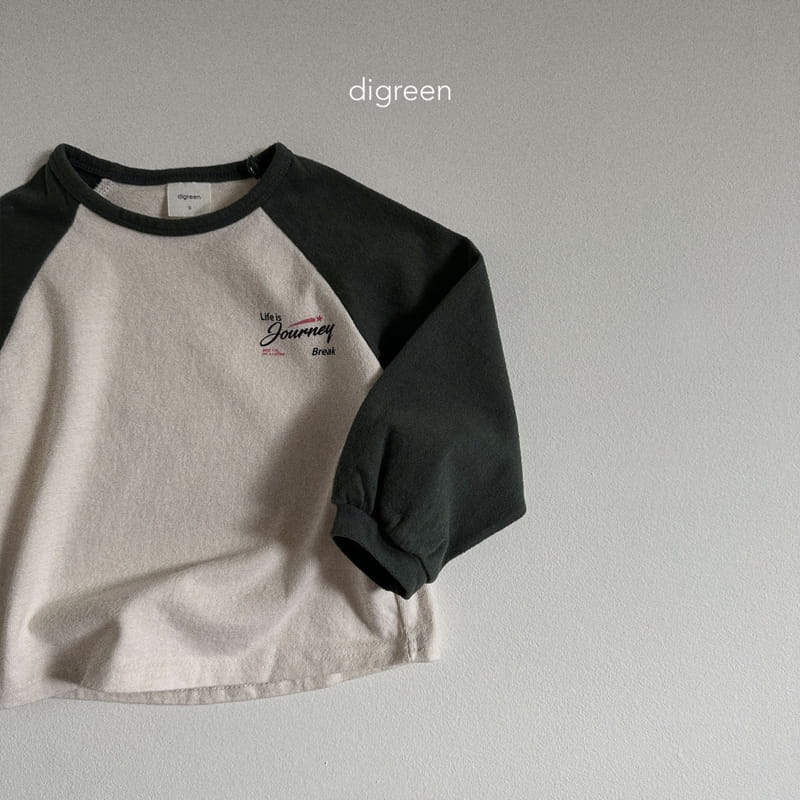 Digreen - Korean Children Fashion - #littlefashionista - Life Raglan Tee - 5