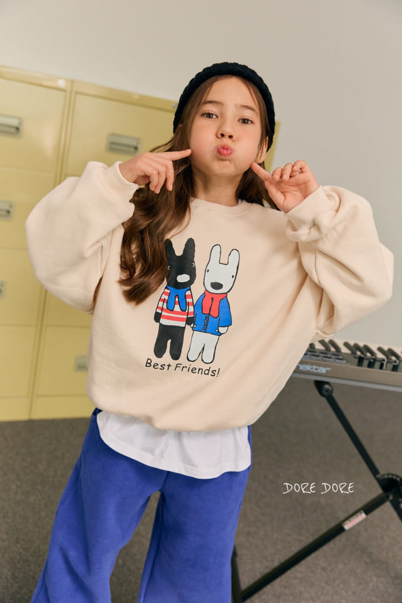 Dore Dore - Korean Children Fashion - #Kfashion4kids - Best Friend Fleece Sweatshirt - 3