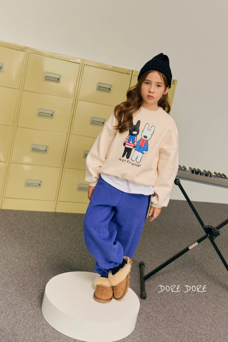 Dore Dore - Korean Children Fashion - #childrensboutique - Best Friend Fleece Sweatshirt - 12