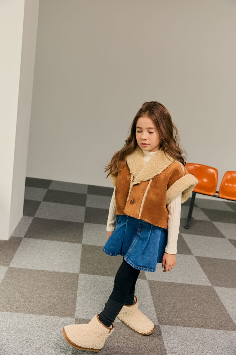 Dore Dore - Korean Children Fashion - #designkidswear - Iv Skirt Leggings - 11