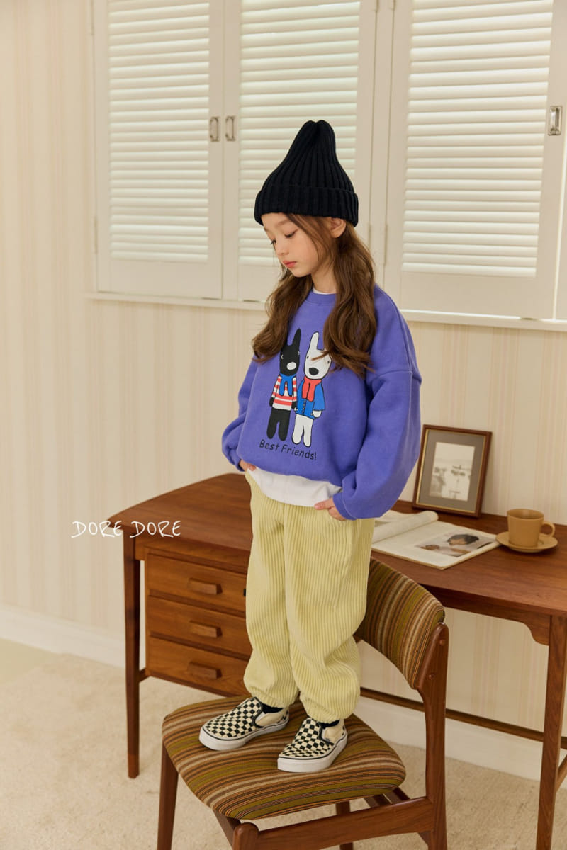 Dore Dore - Korean Children Fashion - #minifashionista - Best Friend Fleece Sweatshirt - 6