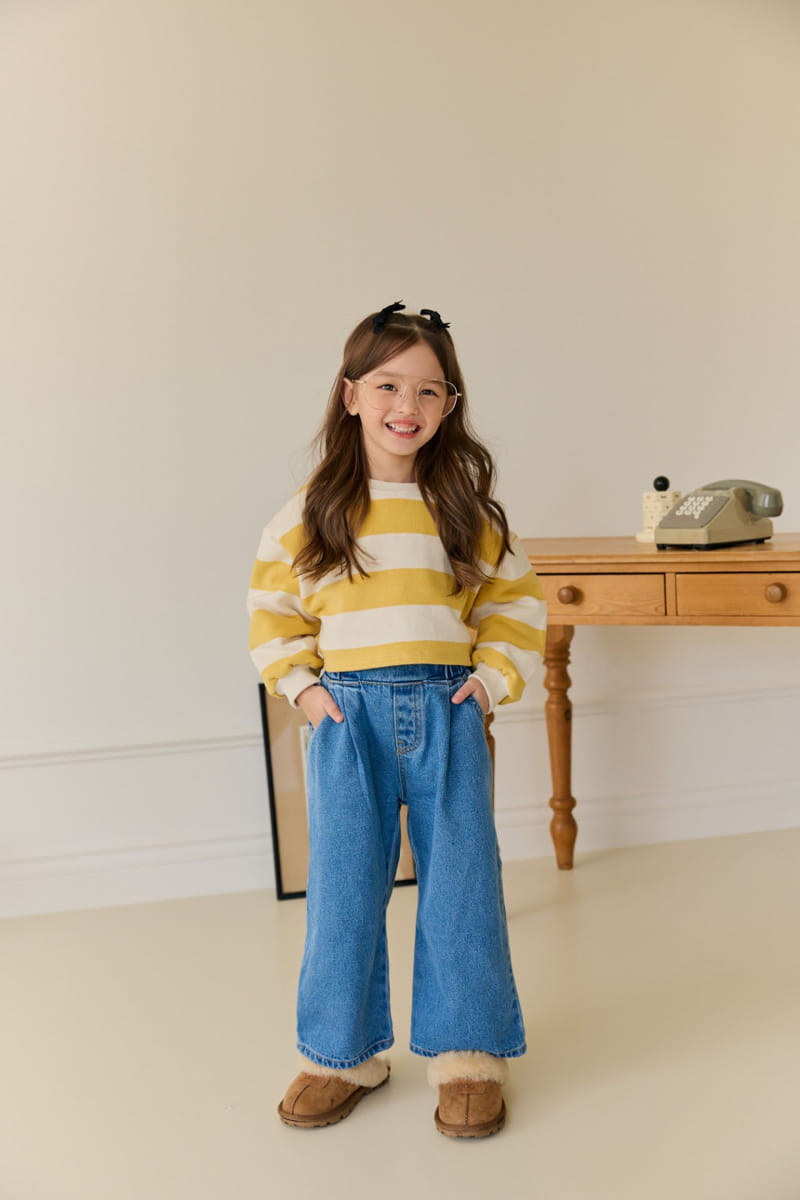 Dore Dore - Korean Children Fashion - #prettylittlegirls - Front Wrinkle Fleece Jeans - 10