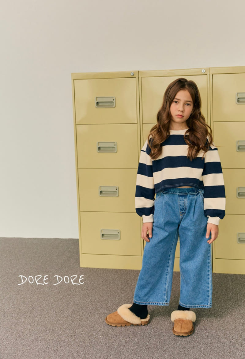 Dore Dore - Korean Children Fashion - #todddlerfashion - Front Wrinkle Fleece Jeans - 11