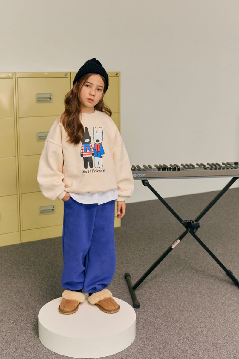Dore Dore - Korean Children Fashion - #todddlerfashion - Best Friend Fleece Sweatshirt - 8