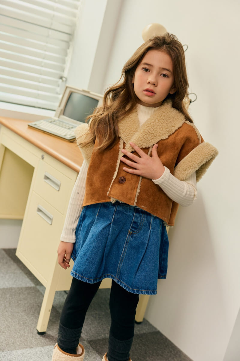 Dore Dore - Korean Children Fashion - #todddlerfashion - Iv Skirt Leggings - 6