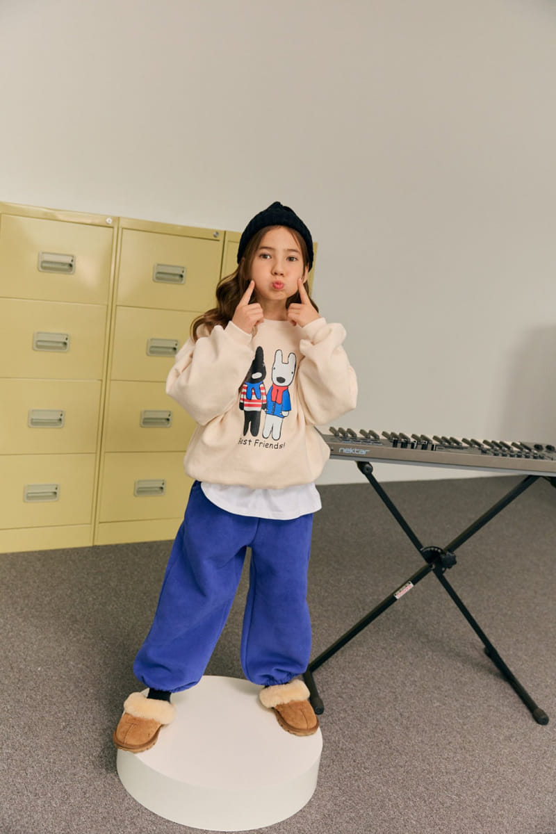 Dore Dore - Korean Children Fashion - #toddlerclothing - Best Friend Fleece Sweatshirt - 9