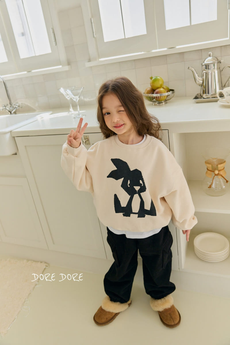 Dore Dore - Korean Children Fashion - #toddlerclothing - Rabbit Fleece Sweatshirt - 8