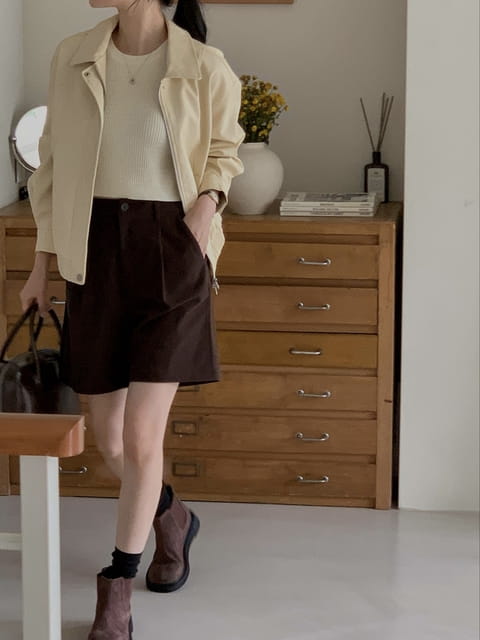 Dress Room - Korean Women Fashion - #momslook - Bite Leather Jacket