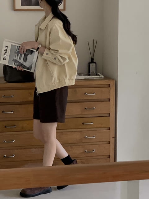 Dress Room - Korean Women Fashion - #momslook - Bite Leather Jacket - 3