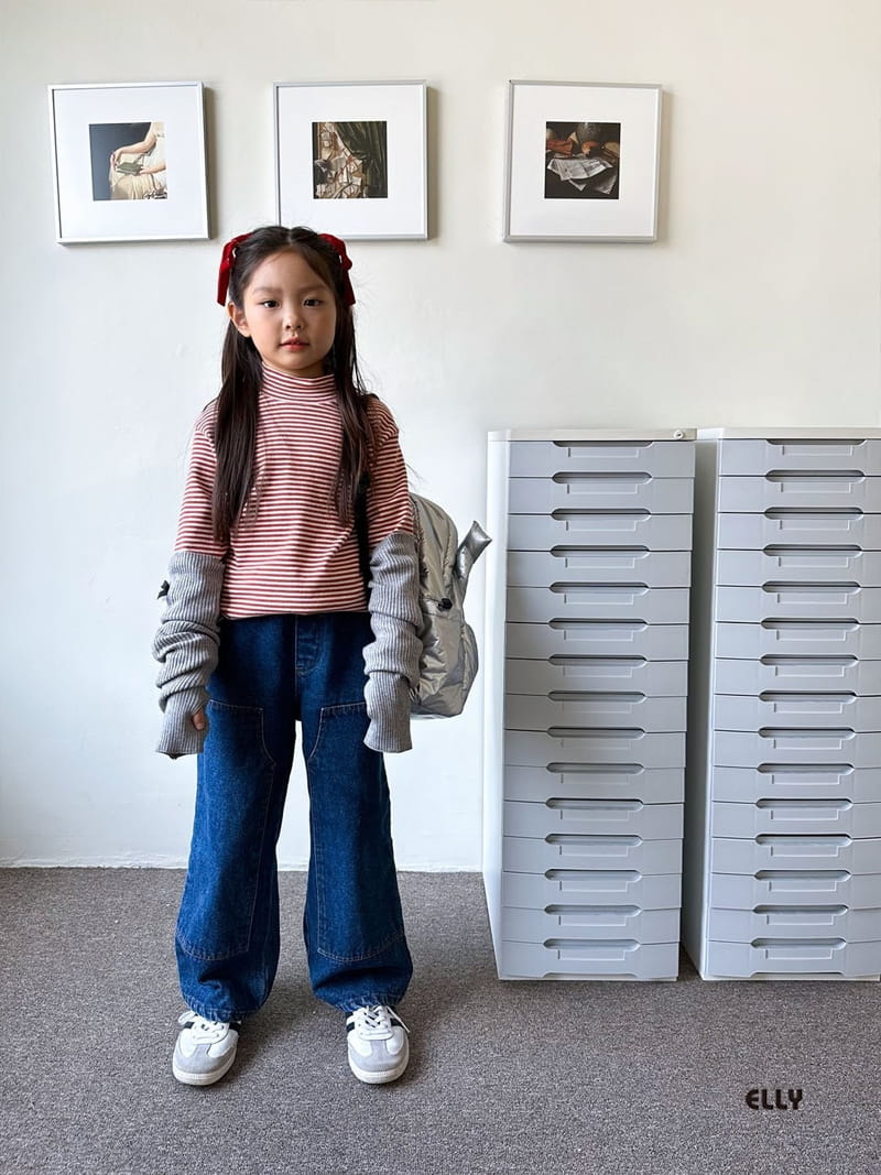 Ellymolly - Korean Children Fashion - #Kfashion4kids - Din Din Half Turtleneck Tee - 12
