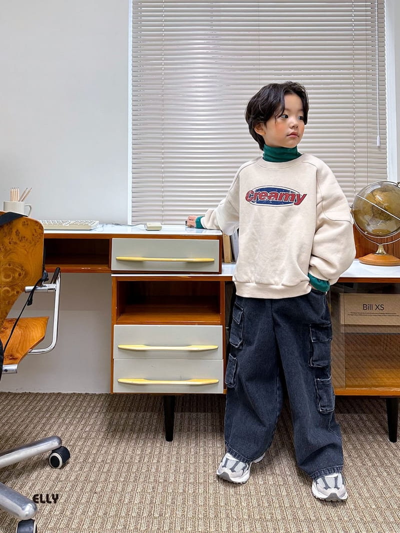 Ellymolly - Korean Children Fashion - #childofig - Creamy Sweatshirt - 7