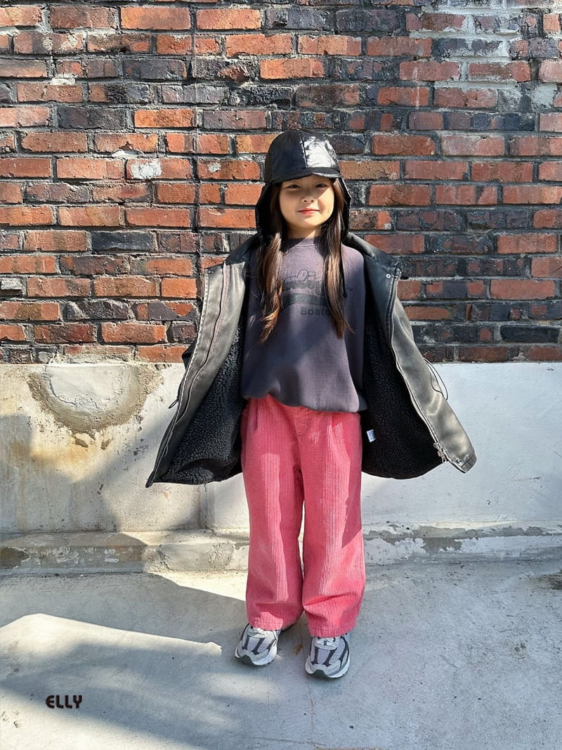Ellymolly - Korean Children Fashion - #designkidswear - Pigment Rib Pants - 12