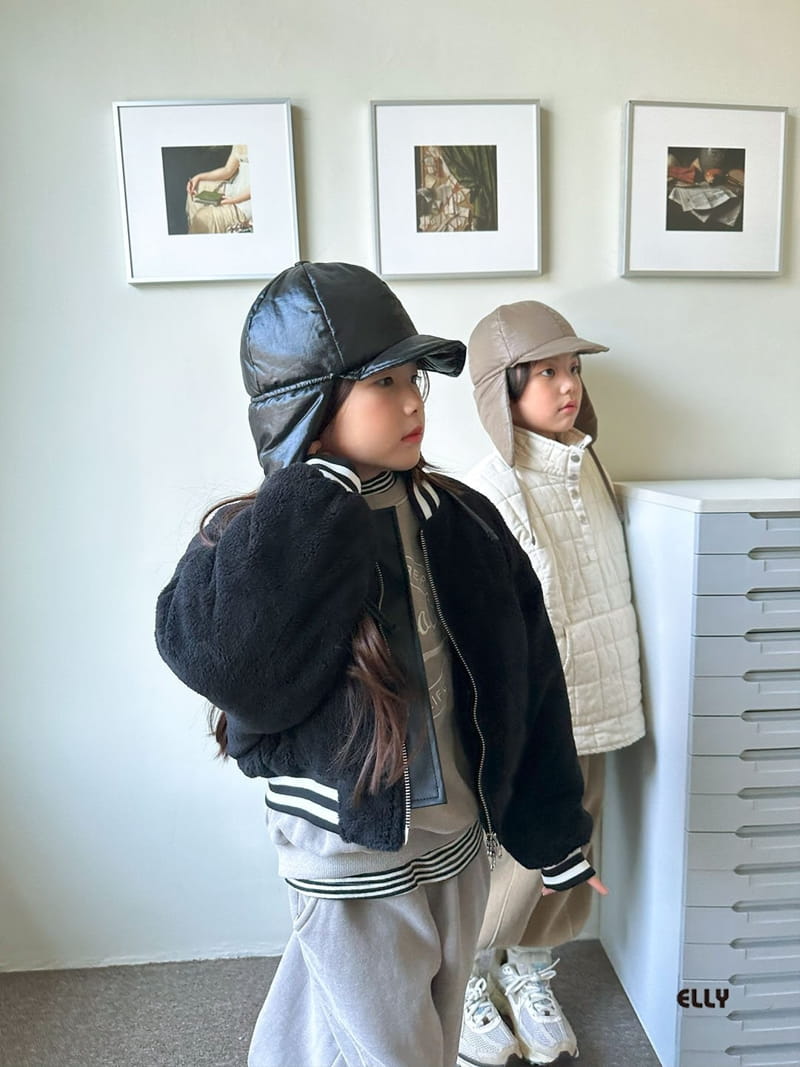 Ellymolly - Korean Children Fashion - #designkidswear - Atom Padding Half Zip-up - 5