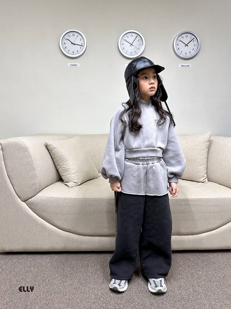Ellymolly - Korean Children Fashion - #discoveringself - Polar Crop Sweatshirt - 6