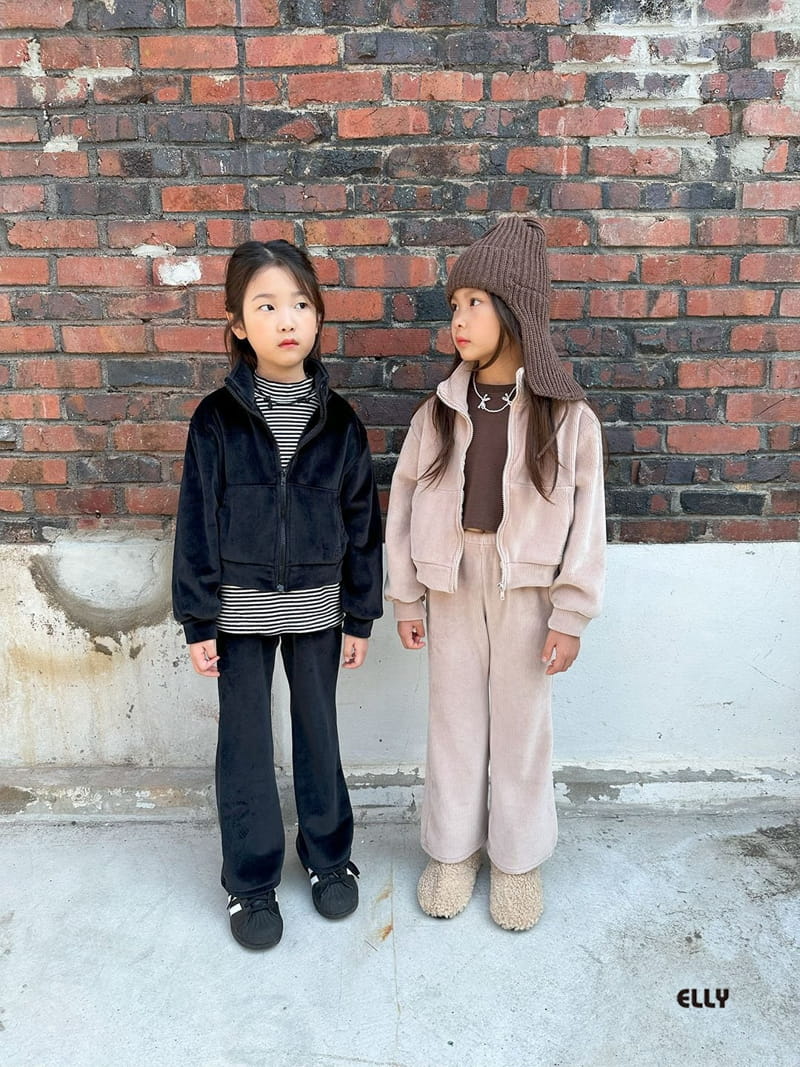 Ellymolly - Korean Children Fashion - #kidsshorts - M China Collar Crop Jumper - 2