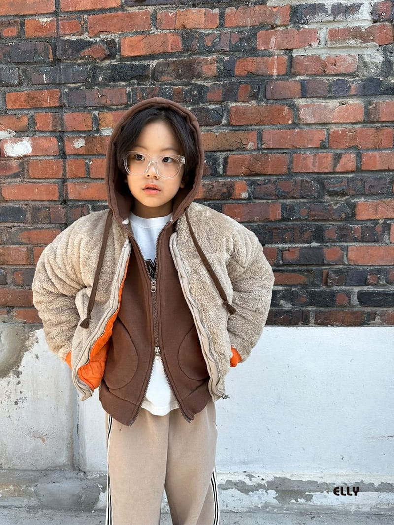 Ellymolly - Korean Children Fashion - #kidsstore - Cozy Half Moon Hoody Jumper - 6