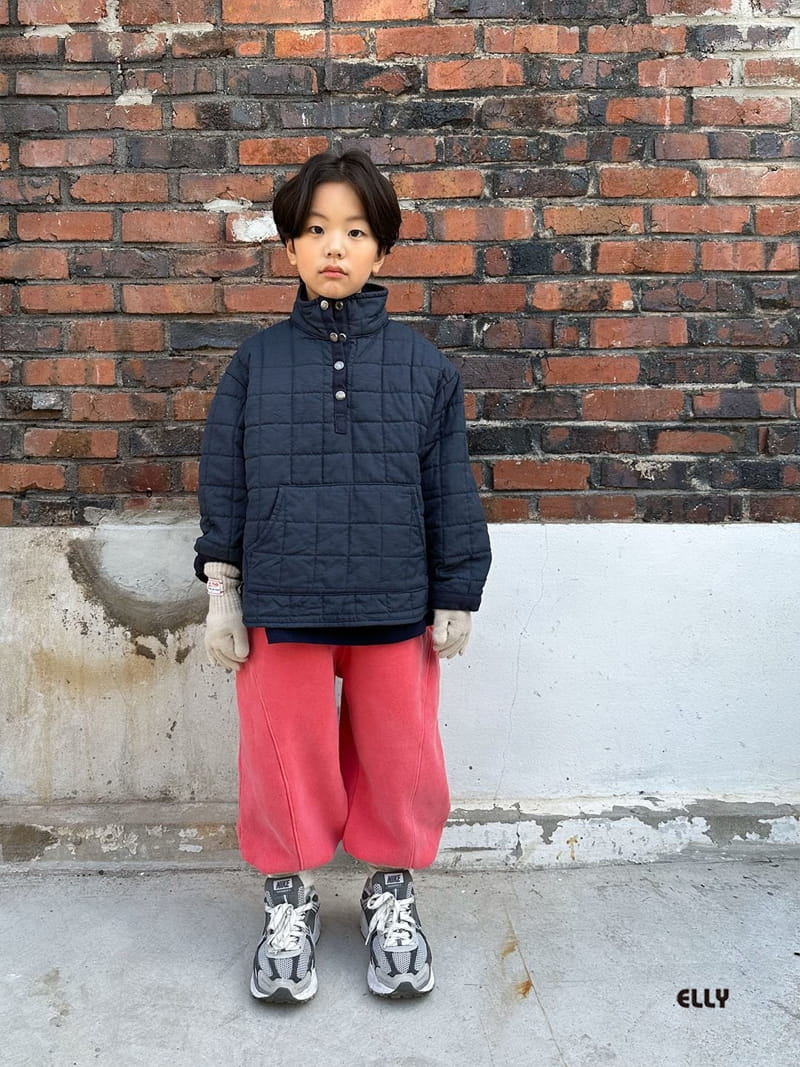 Ellymolly - Korean Children Fashion - #kidsstore - Atom Padding Half Zip-up - 9