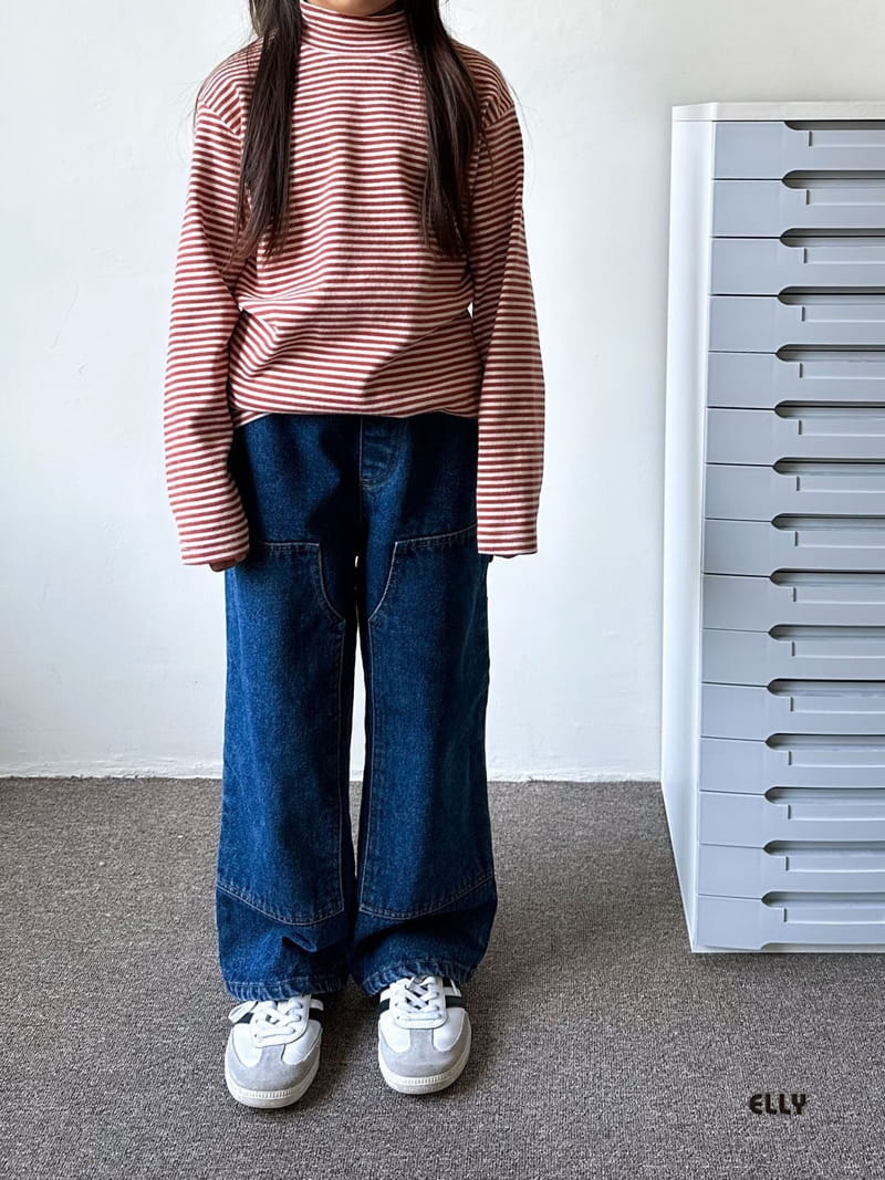 Ellymolly - Korean Children Fashion - #kidzfashiontrend - Din Din Half Turtleneck Tee - 11