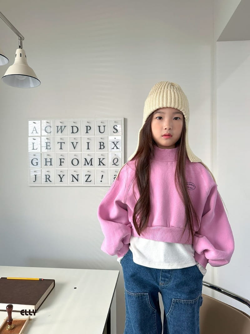 Ellymolly - Korean Children Fashion - #prettylittlegirls - Polar Crop Sweatshirt