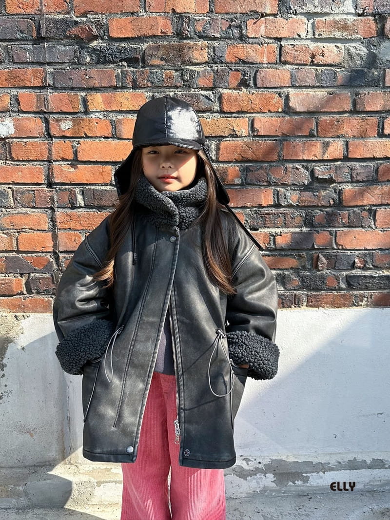 Ellymolly - Korean Children Fashion - #prettylittlegirls - Pigment Leather Jumper