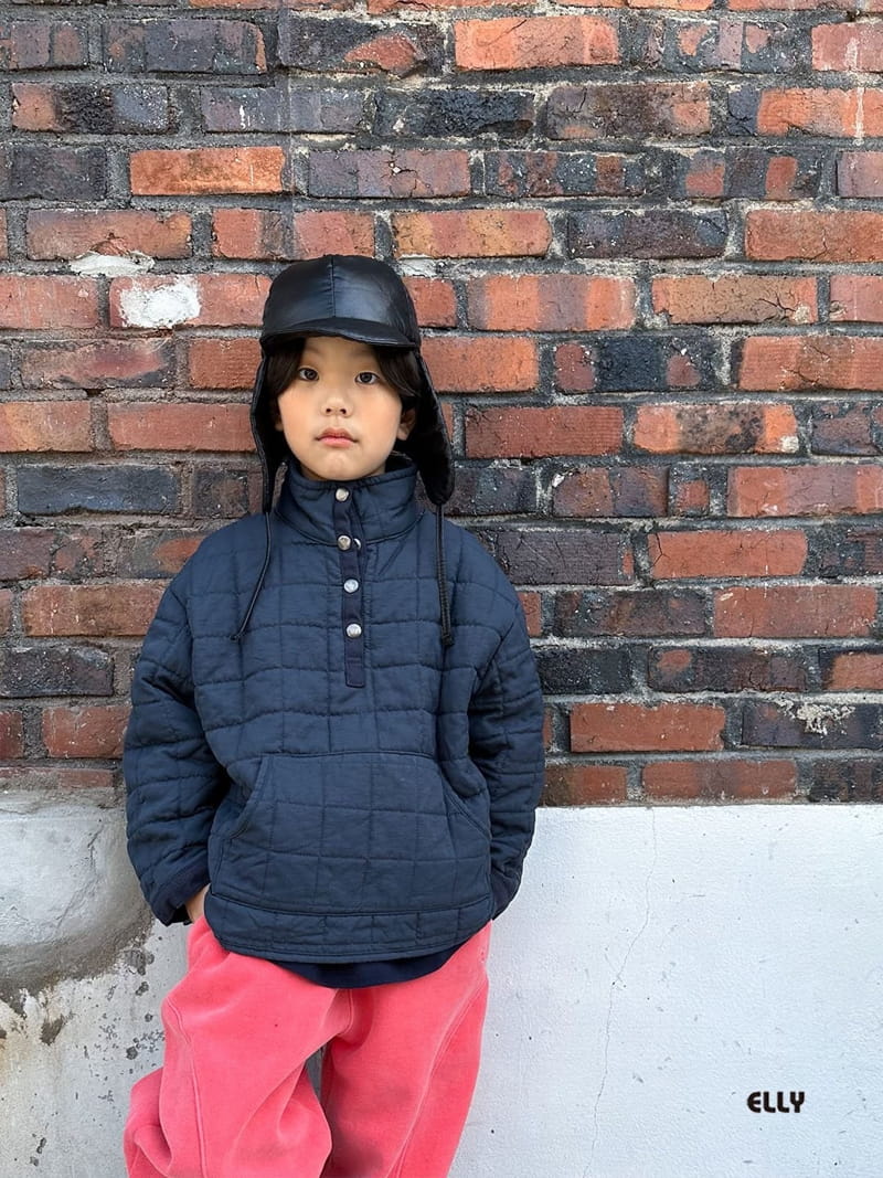 Ellymolly - Korean Children Fashion - #stylishchildhood - Atom Padding Half Zip-up - 2