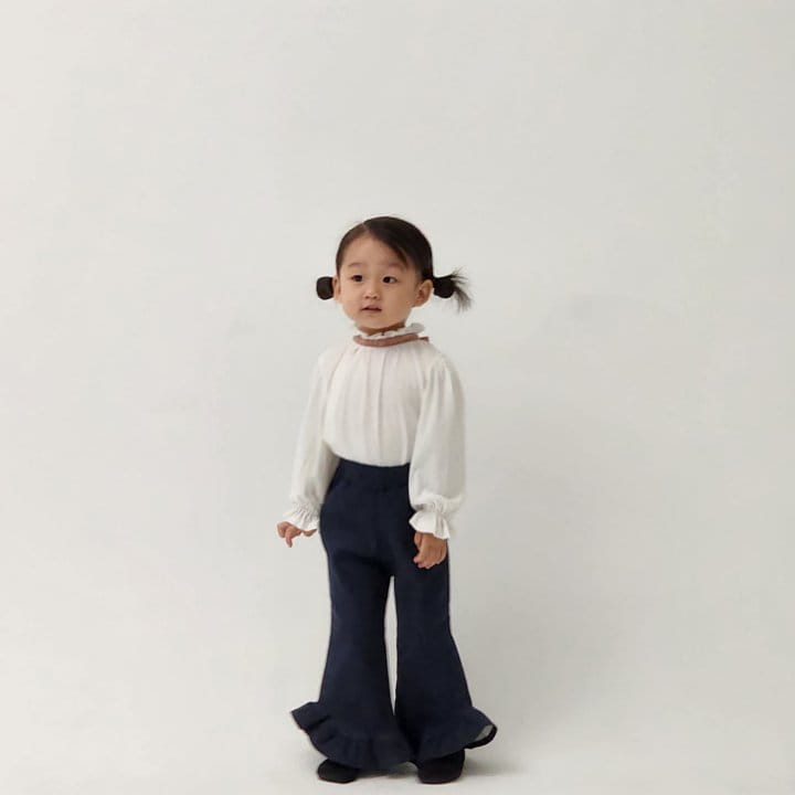 Flower J - Korean Children Fashion - #prettylittlegirls - Frill Jeans - 4