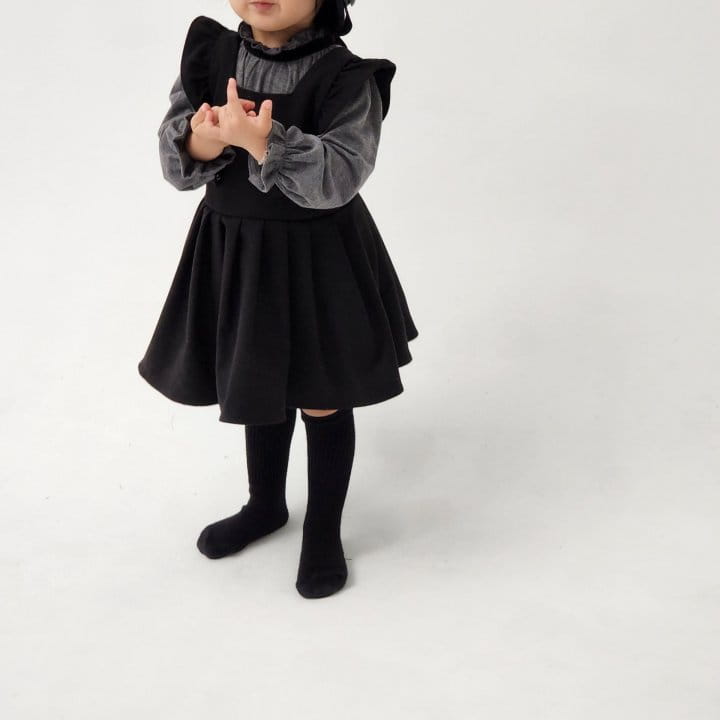 Flower J - Korean Children Fashion - #childrensboutique - Velvet Ribbon Blouse - 7