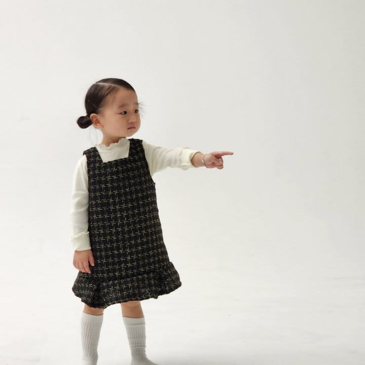 Flower J - Korean Children Fashion - #discoveringself - Twid One-piece - 2