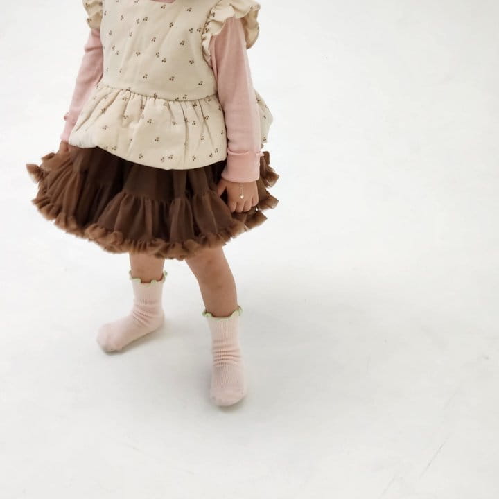 Flower J - Korean Children Fashion - #fashionkids - Cherry Vest - 5