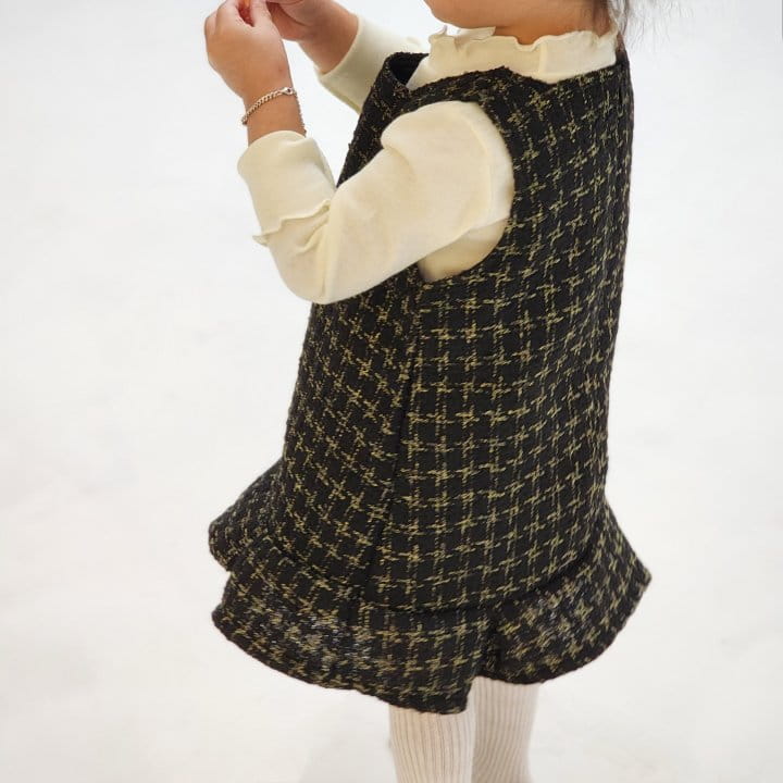 Flower J - Korean Children Fashion - #fashionkids - Twid One-piece - 4