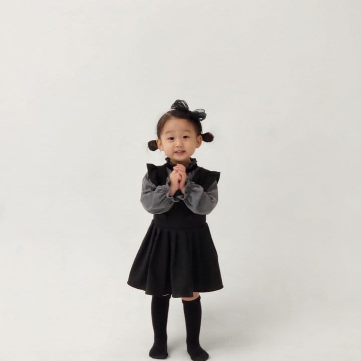 Flower J - Korean Children Fashion - #kidsshorts - Warm Button One-piece - 9