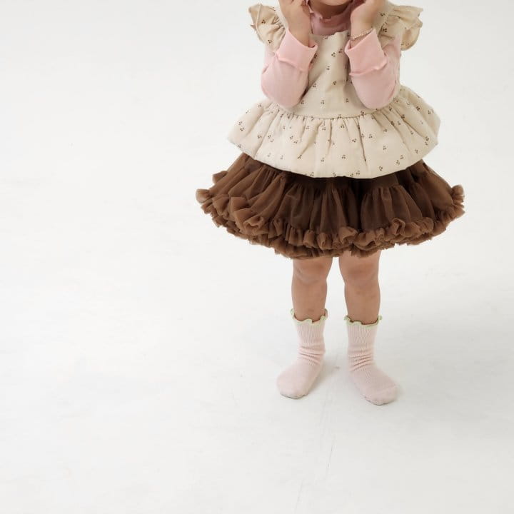 Flower J - Korean Children Fashion - #kidsshorts - Cherry Vest - 6