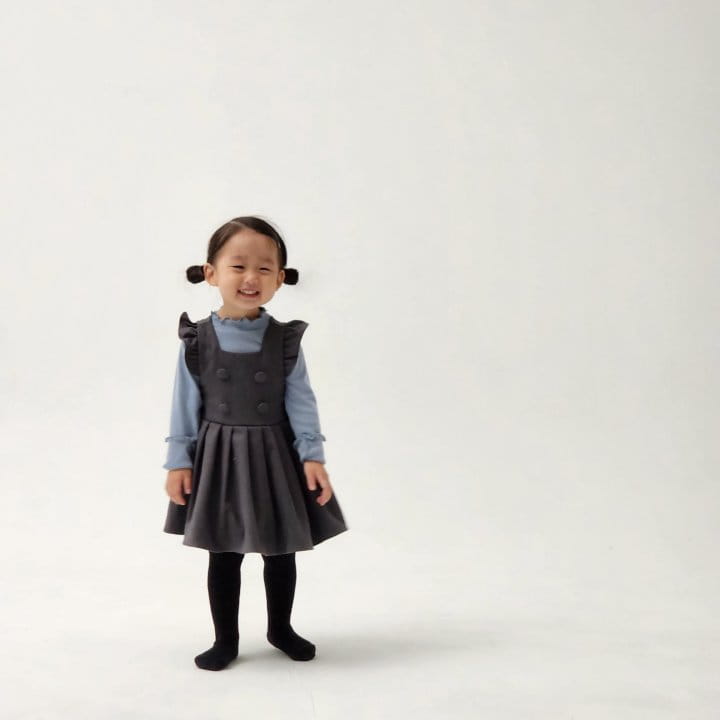 Flower J - Korean Children Fashion - #kidsstore - Warm Button One-piece - 10