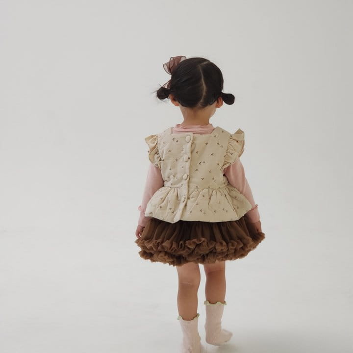 Flower J - Korean Children Fashion - #kidsstore - Cherry Vest - 7