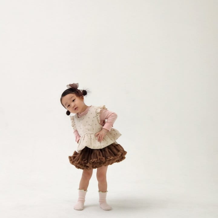 Flower J - Korean Children Fashion - #kidzfashiontrend - Cherry Vest - 8