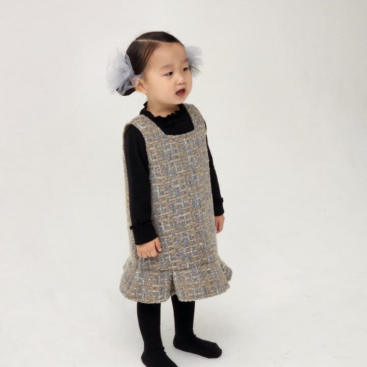 Flower J - Korean Children Fashion - #littlefashionista - Twid One-piece - 3