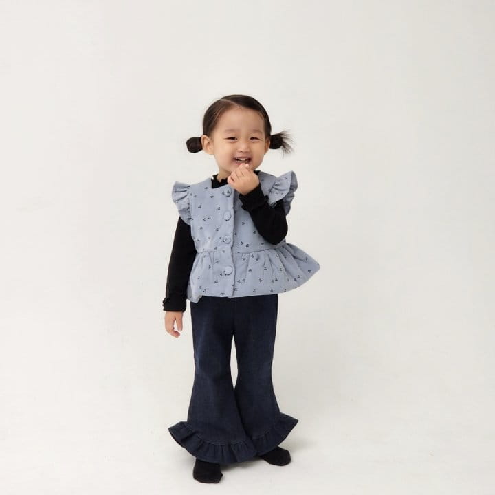 Flower J - Korean Children Fashion - #littlefashionista - Cherry Vest - 10