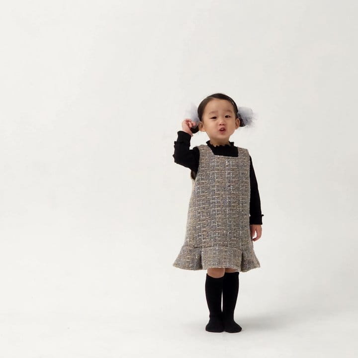 Flower J - Korean Children Fashion - #minifashionista - Twid One-piece - 5
