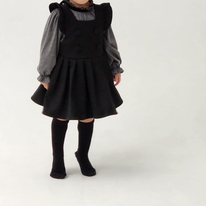 Flower J - Korean Children Fashion - #minifashionista - Warm Button One-piece