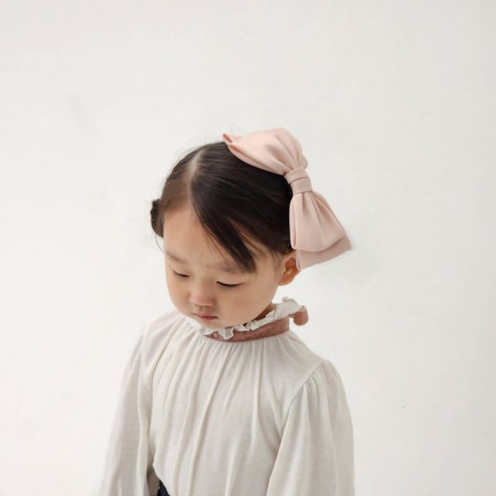 Flower J - Korean Children Fashion - #minifashionista - Velvet Ribbon Blouse - 4