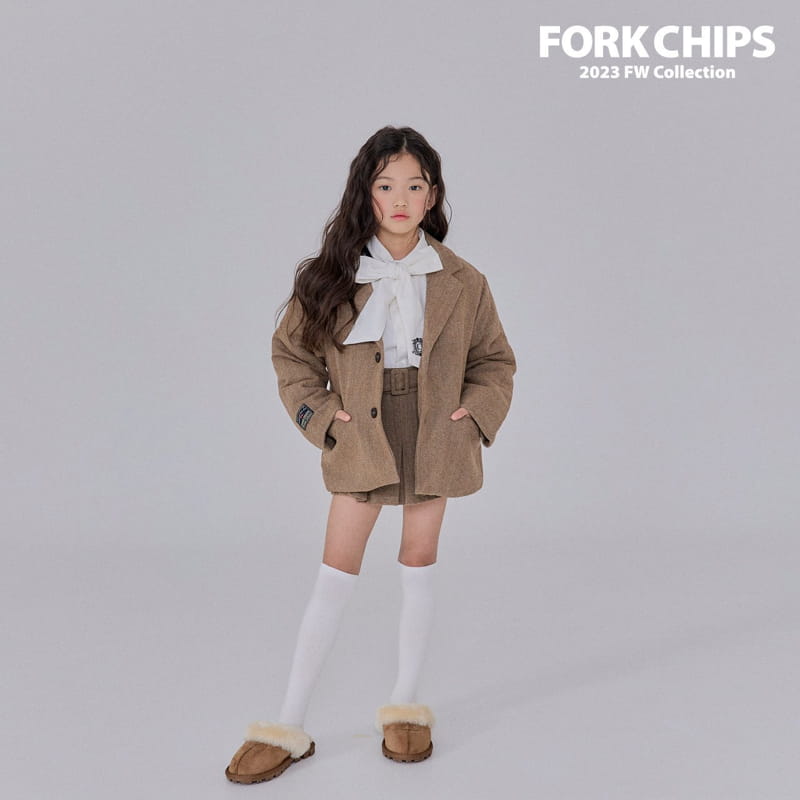 Fork Chips - Korean Children Fashion - #Kfashion4kids - Cash Button Jacket - 8
