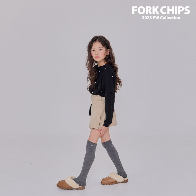 Fork Chips - Korean Children Fashion - #Kfashion4kids - Pearl Crop Cardigan - 3