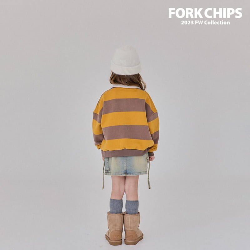 Fork Chips - Korean Children Fashion - #Kfashion4kids - Nude St Sweatshirt - 10