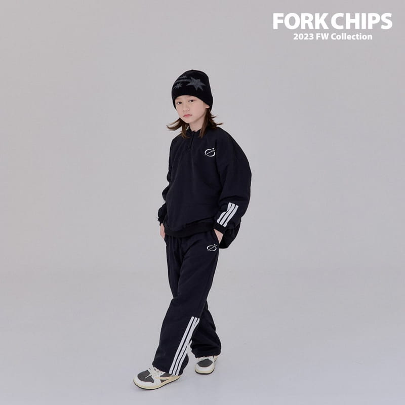 Fork Chips - Korean Children Fashion - #Kfashion4kids - Shooting Anorak Sweatshirt