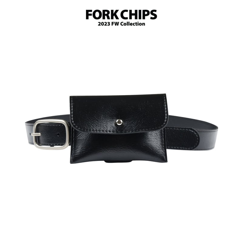 Fork Chips - Korean Children Fashion - #childofig - Leather Belt Bag - 3